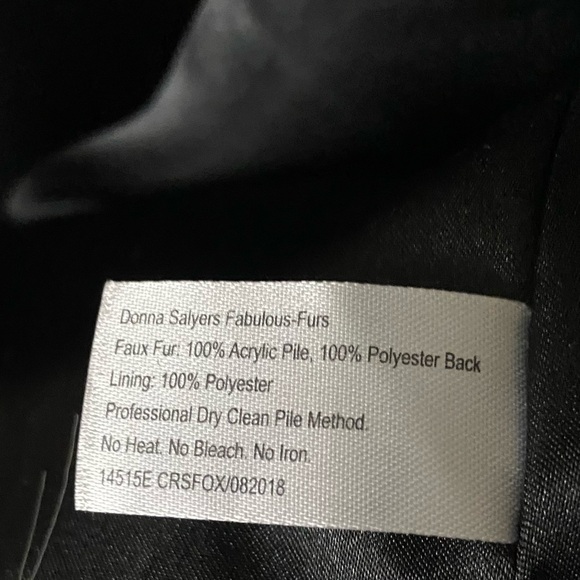 Donna Salyers Fabulous Furs-  Faux Fur Open Front Vest - Large - Picture 7 of 7